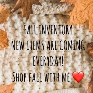 FALL INVENTORY!!!